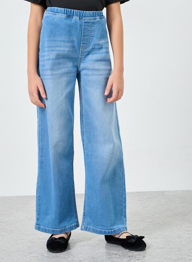 ستايلي جينز قطن بأرجل واسعة - Image 4